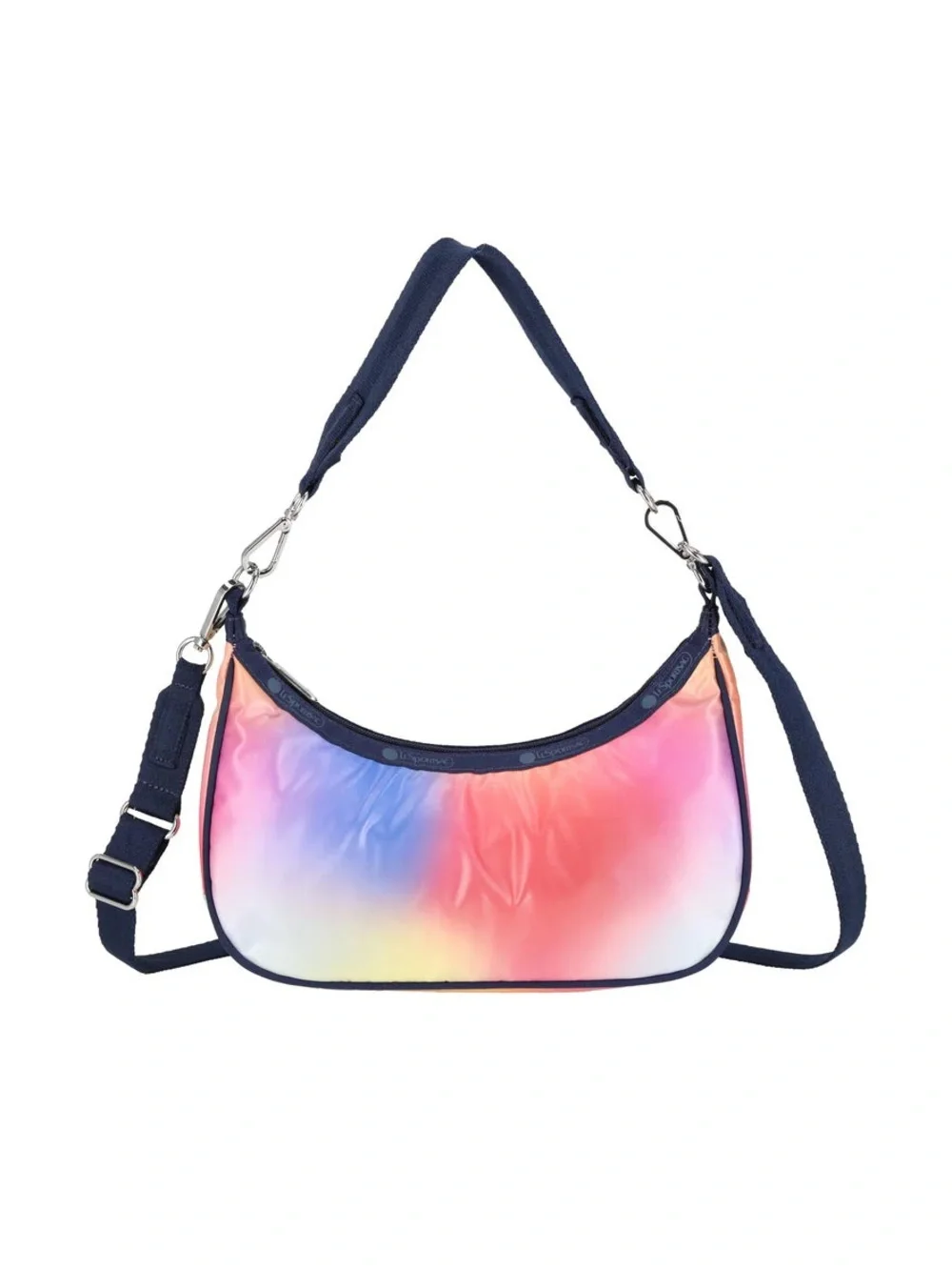 NWT Lesportsac Small Convertible Hobo Multi Gradient Shine
